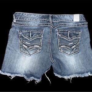 Maurices Faded Blue Denim Shorts